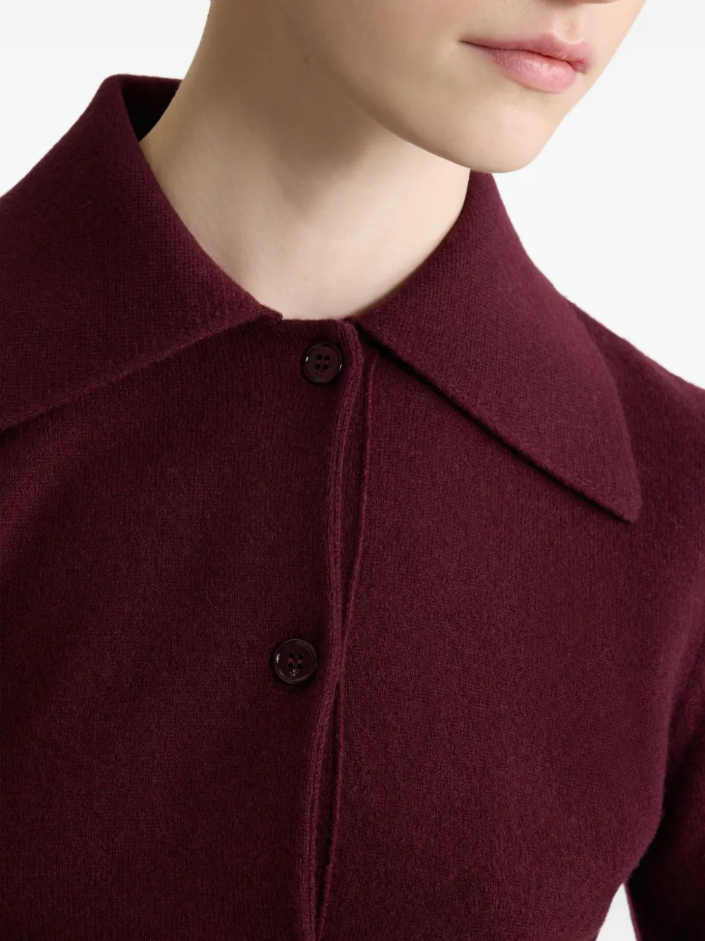 Patou Logo-patch Polo Top In Red