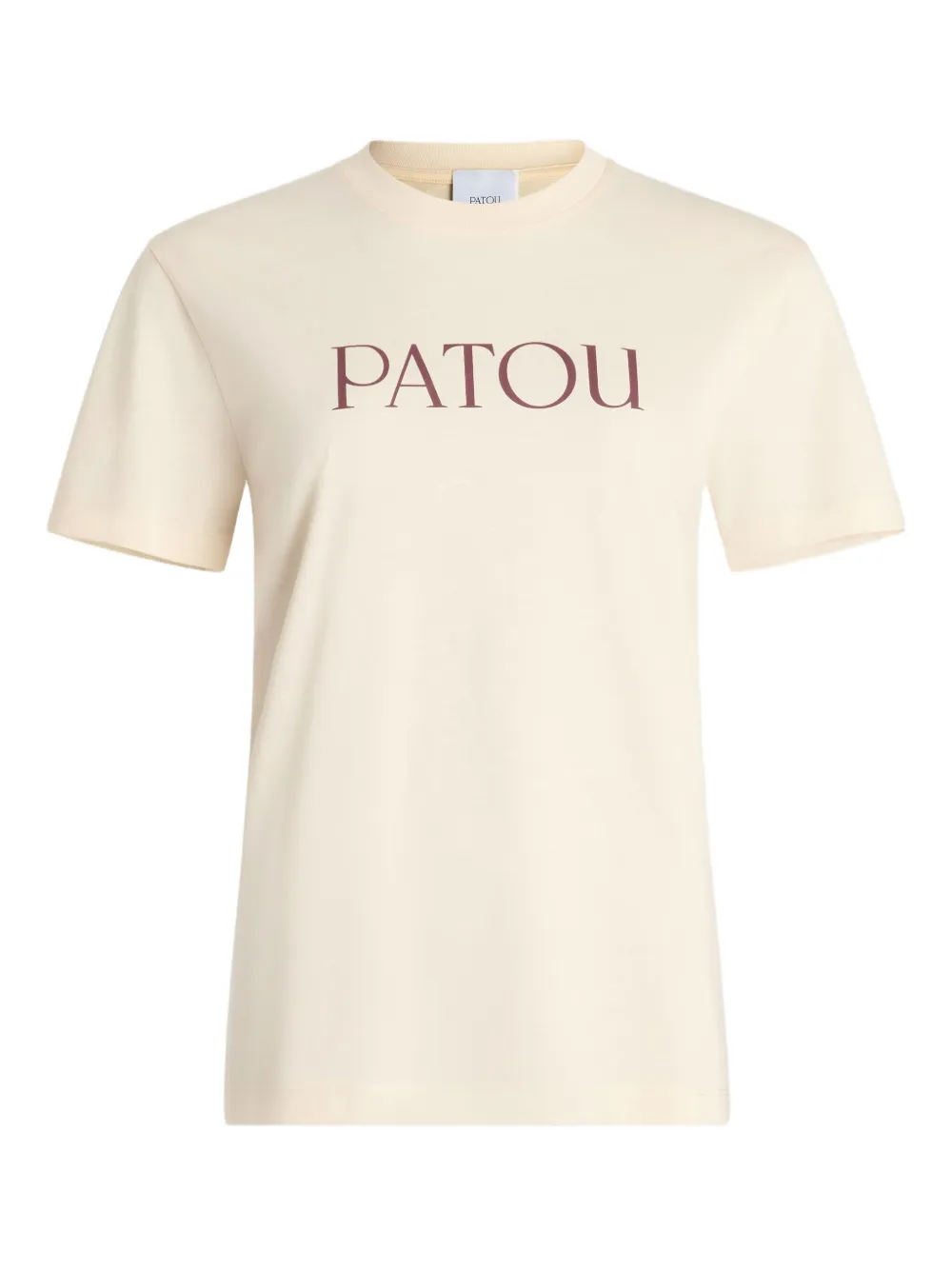 Patou T-shirt met logoprint Beige