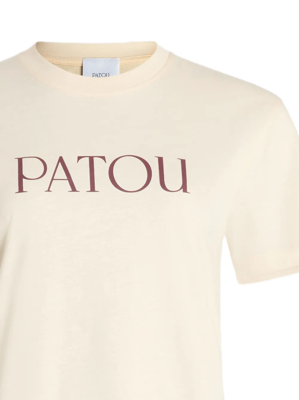 ◆PATOU◆T-SHIRT IN JERSEY DI COTONE CON STAMPA LOGO Patou | Patou logo t-shirt in organic cotton