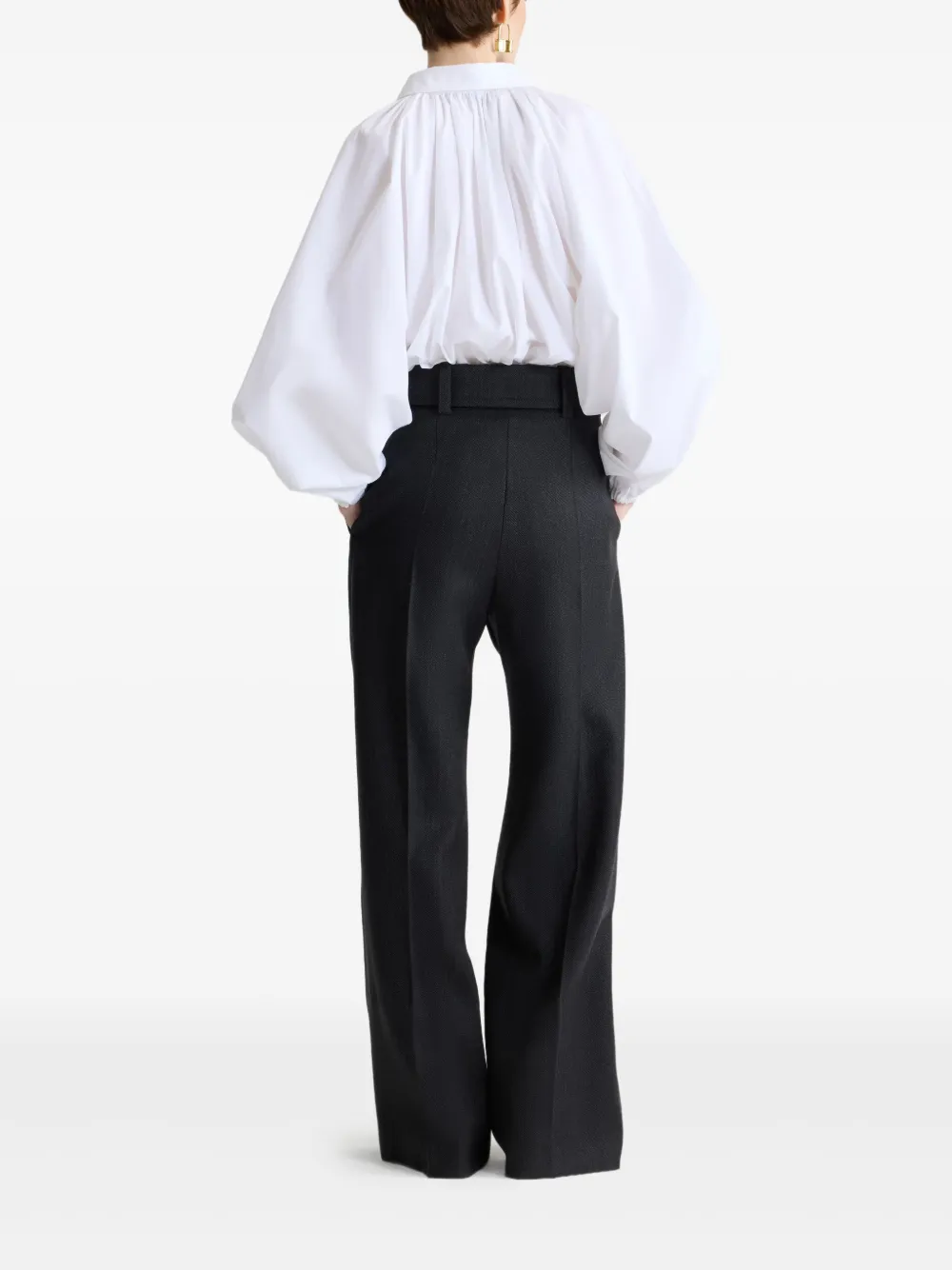 Patou poplin blouse Wit
