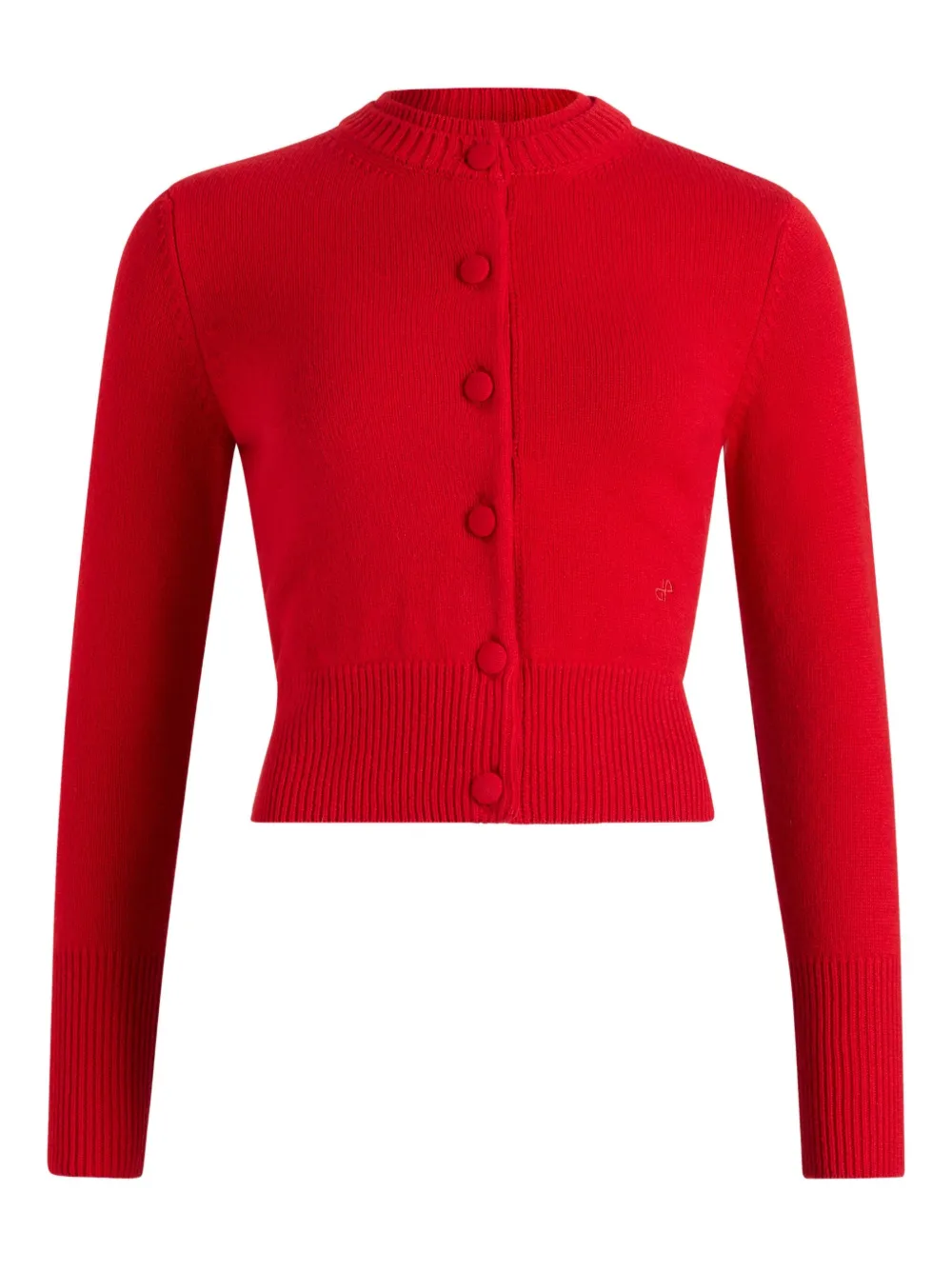 Patou Wollen vest met dubbele kraag Rood