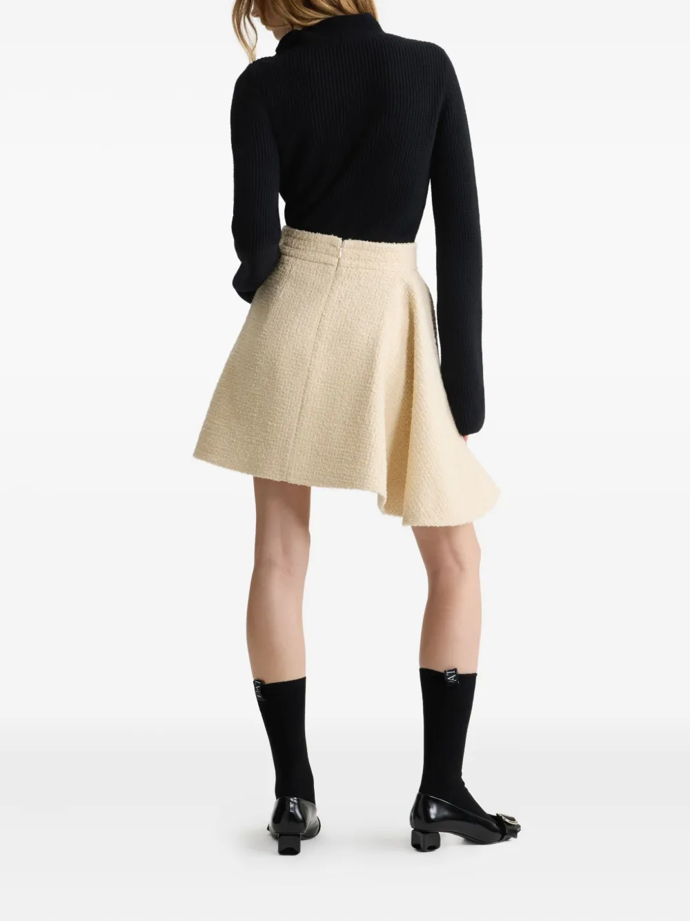 Patou Trui met sjaalkraag Zwart