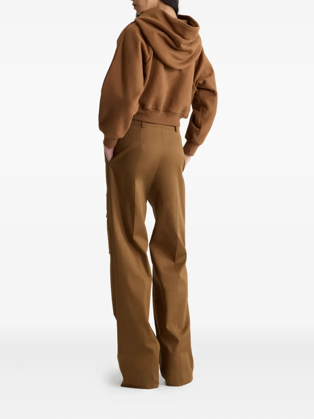 Patou Hoodie met geborduurd logo Bruin