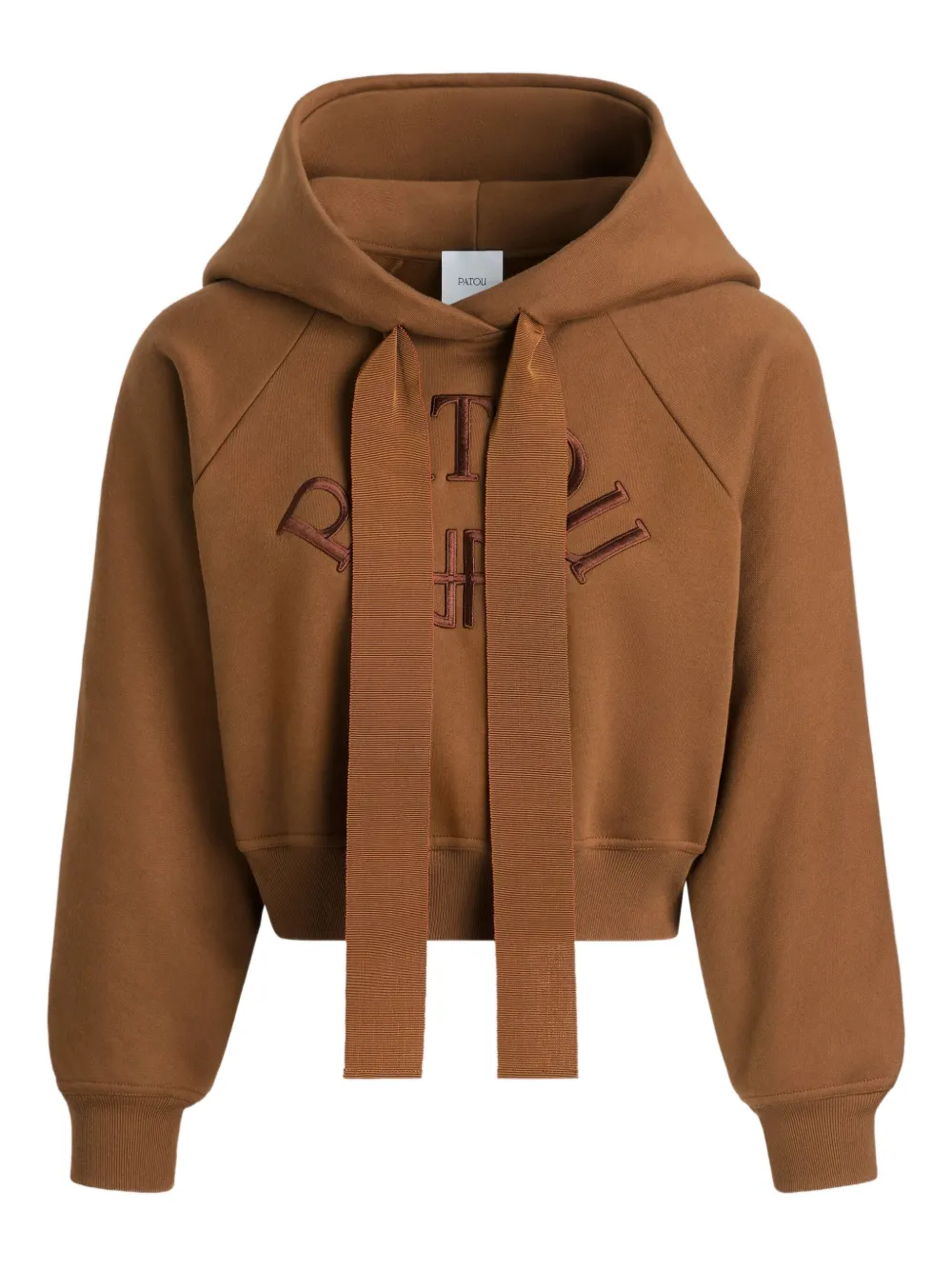 Patou Hoodie met geborduurd logo Bruin