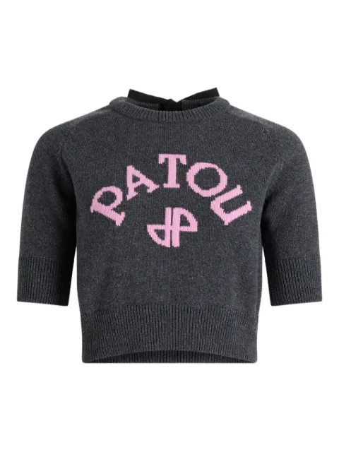 Patou logo-embroidered sweater
