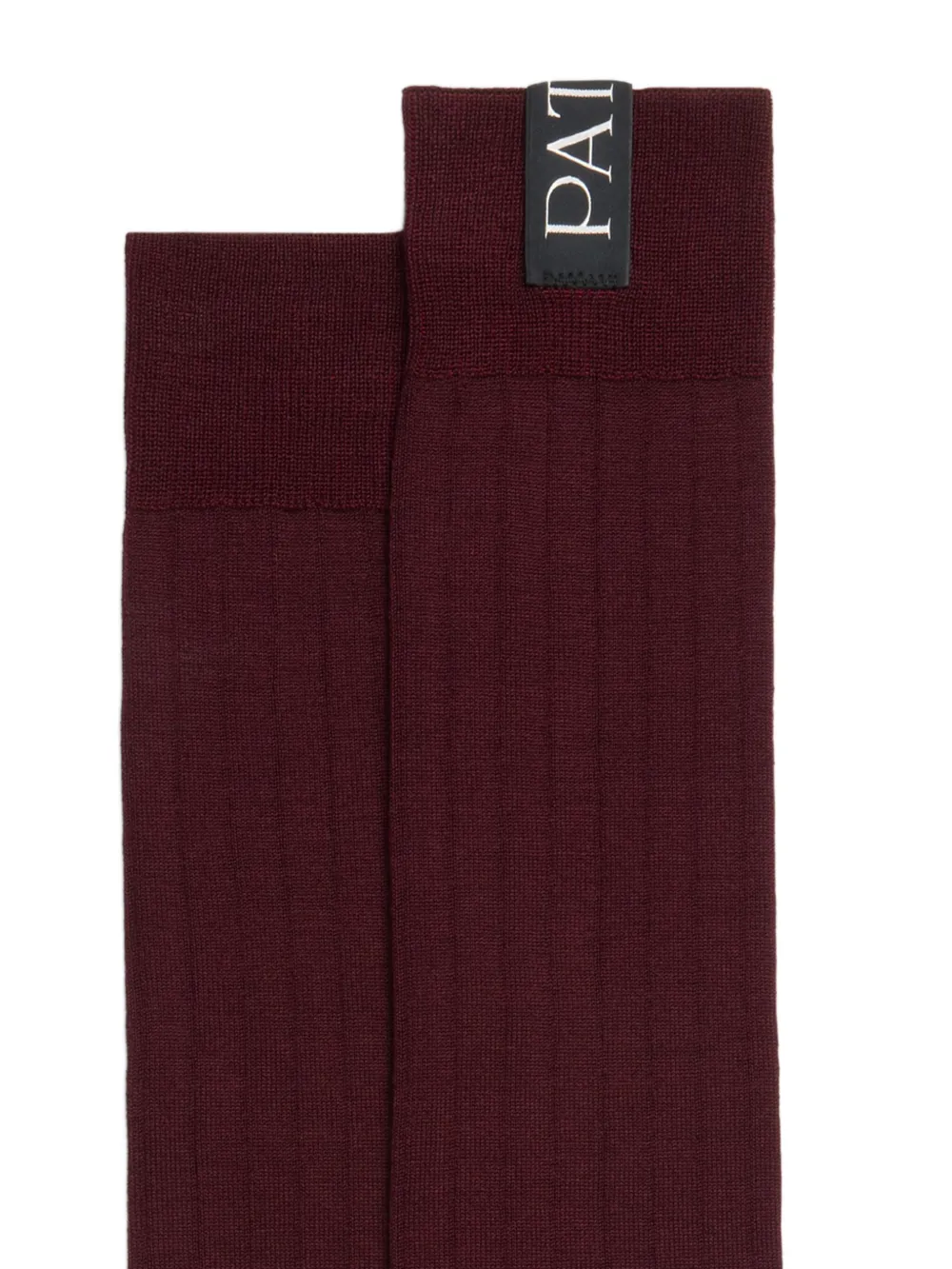 Patou ribbed knee-high socks | Image 2