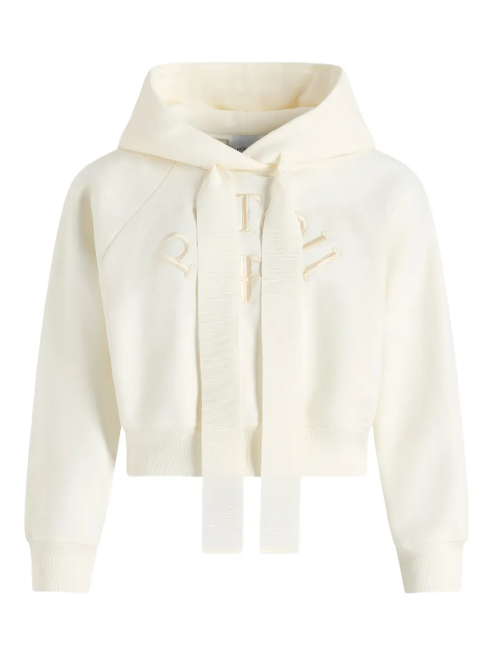 Patou Hoodie met geborduurd logo Beige