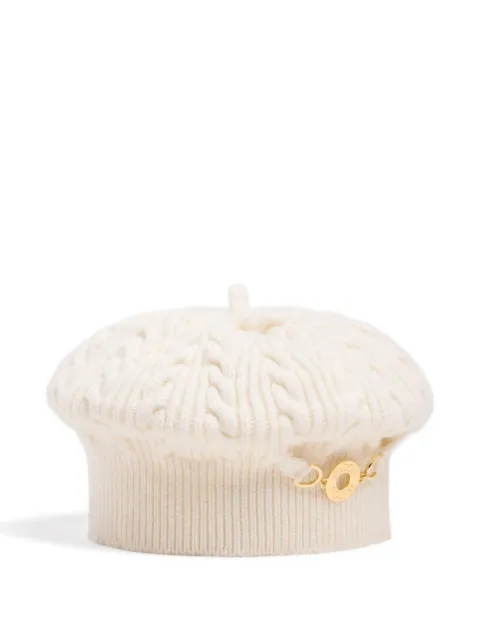 Patou cable-knit beret