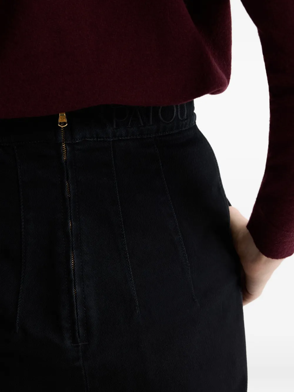 Patou Rok met split Zwart