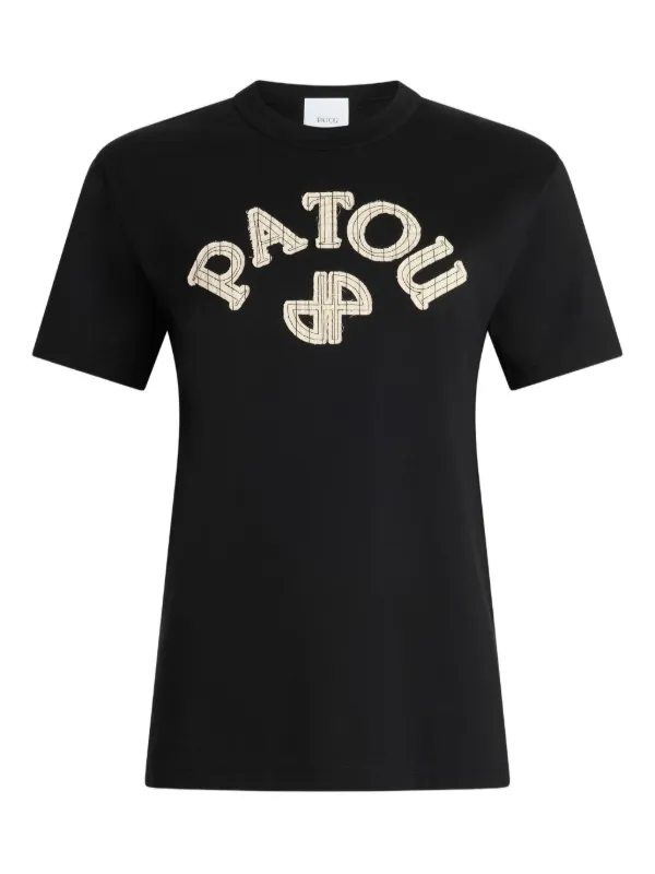 PATOU ロゴ Tシャツ 黒