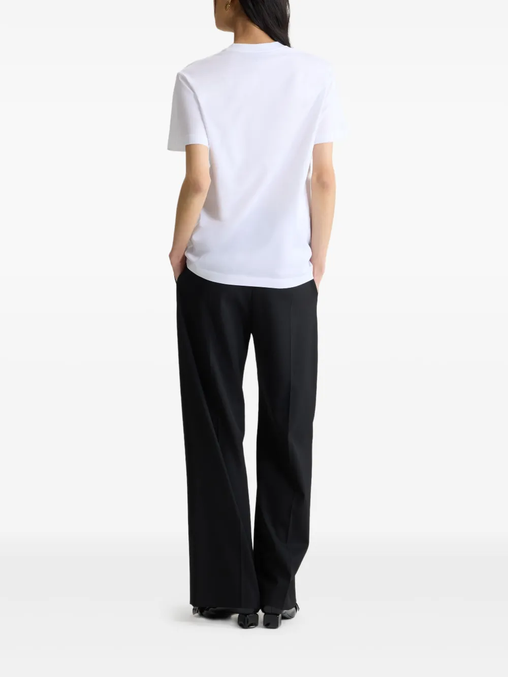 Patou T-shirt met logo-applicatie Wit