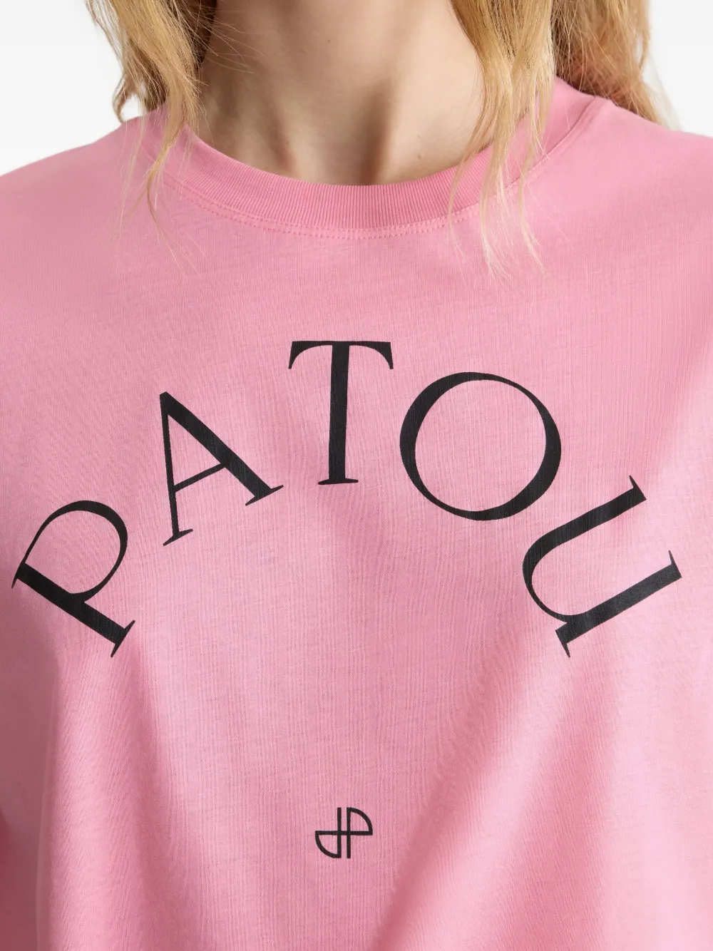 Patou T-shirt met logoprint Roze