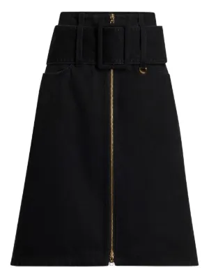 Patou Pleated Mini Skirt | Black | FARFETCH GE