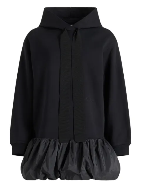 Patou ruffle-hem hoodie midi dress