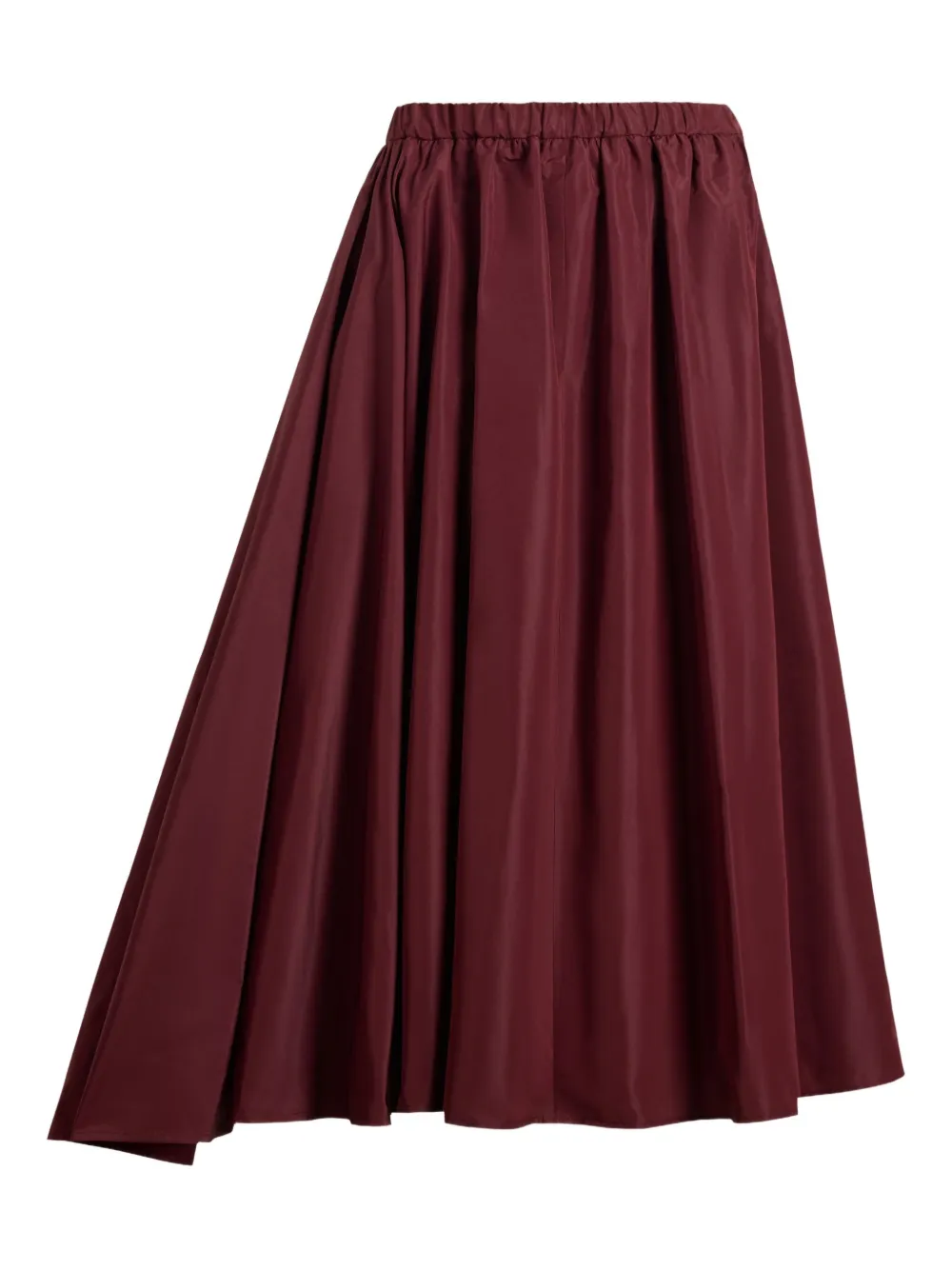 Patou Asymmetrische faille midi-rok Bruin