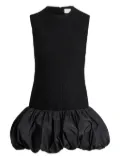 Patou tweed bubble-hem dress - Black
