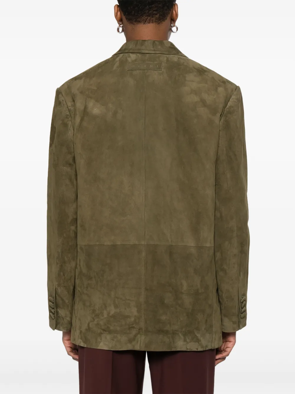 Marni Blazer met enkele rij knopen Groen