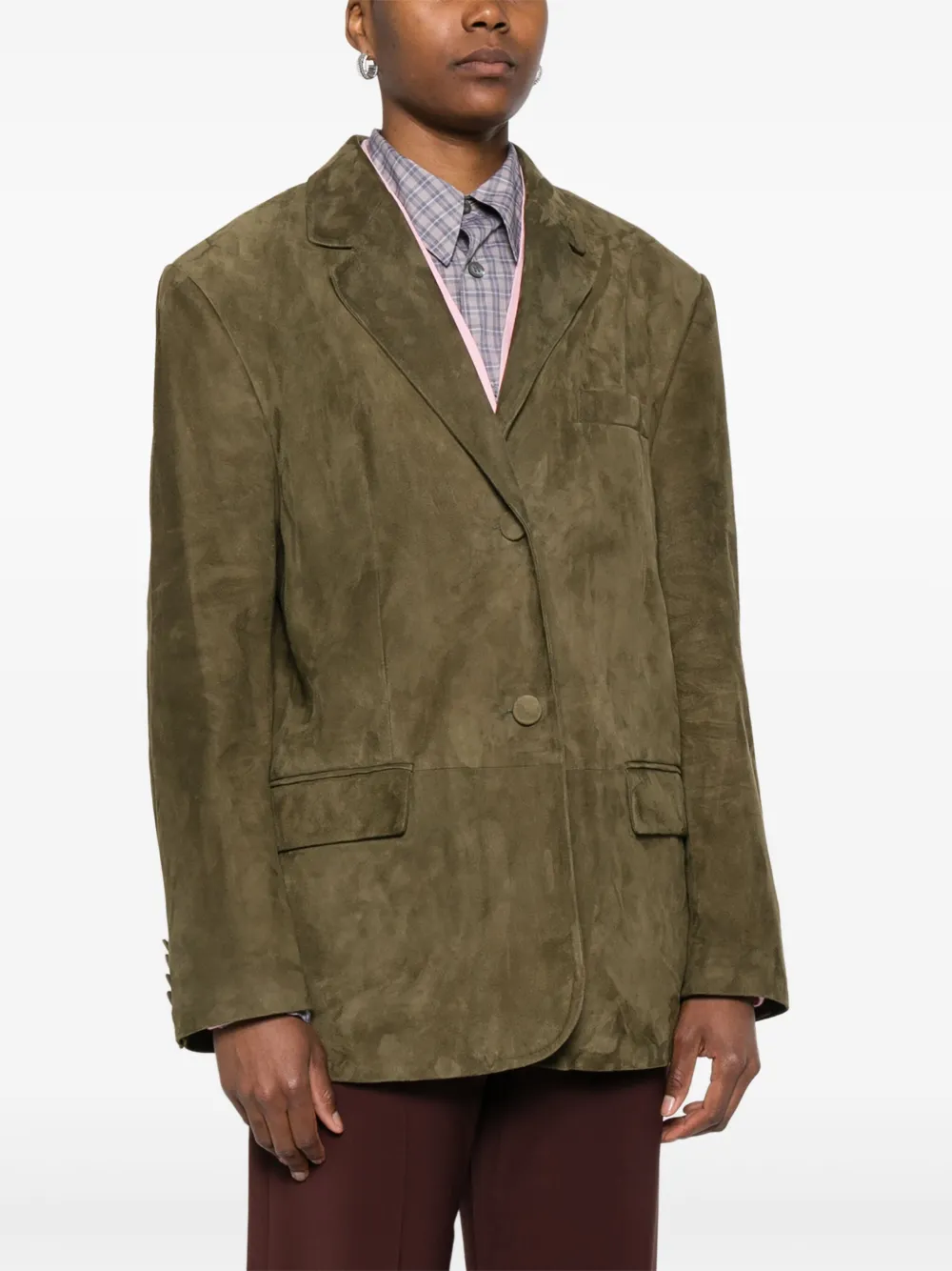 Marni Blazer met enkele rij knopen Groen