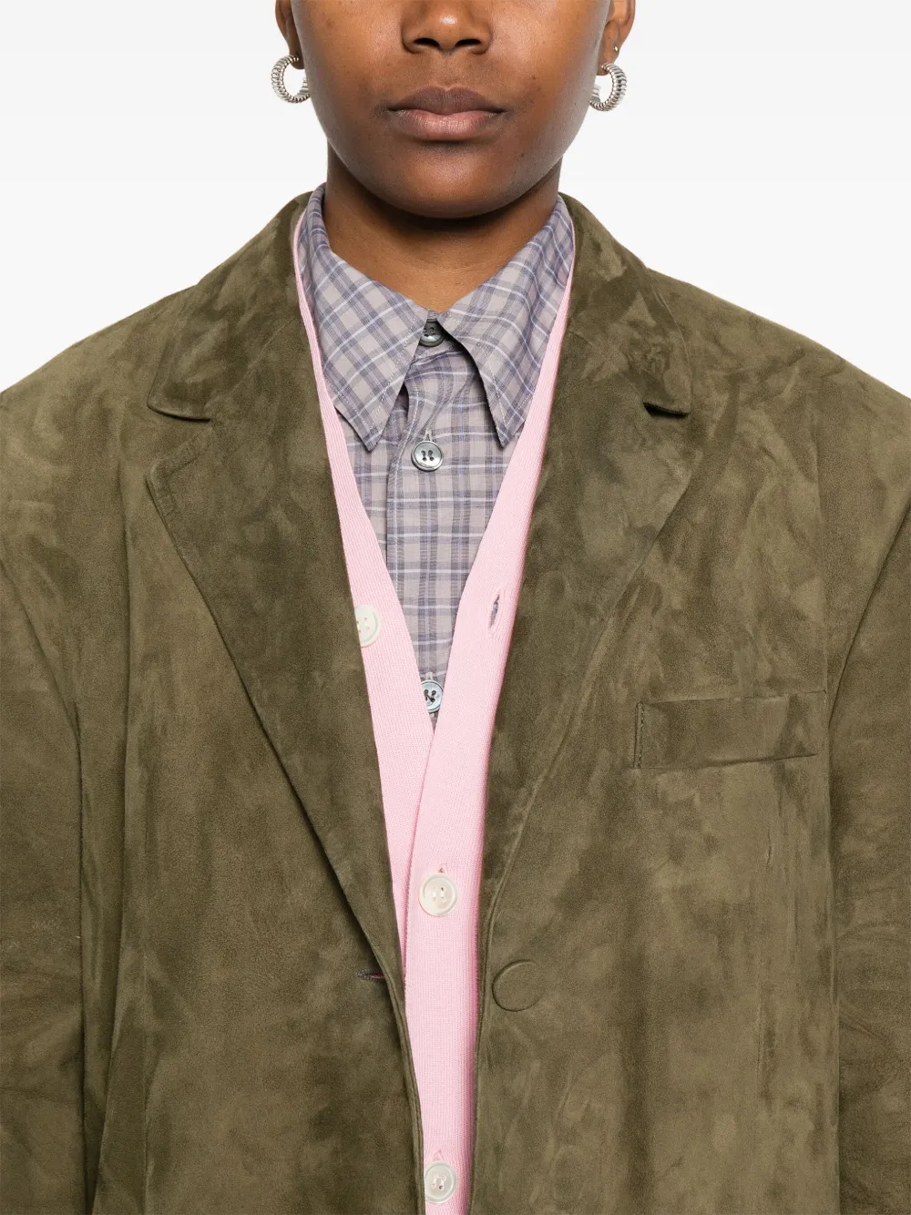 Marni Blazer met enkele rij knopen Groen