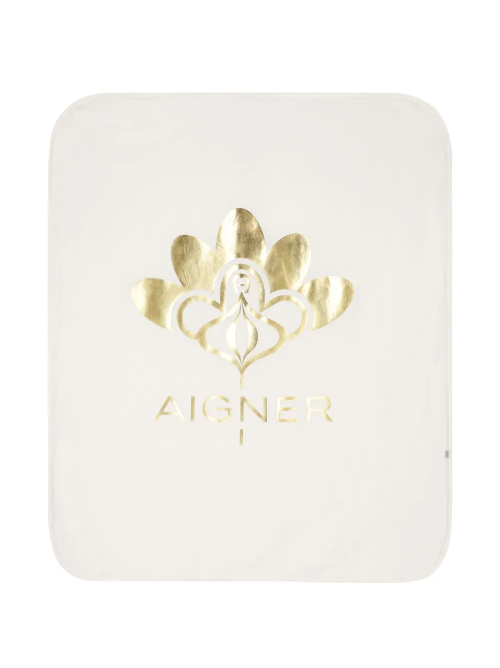 Aigner Kids Deken met logo-reliëf Wit