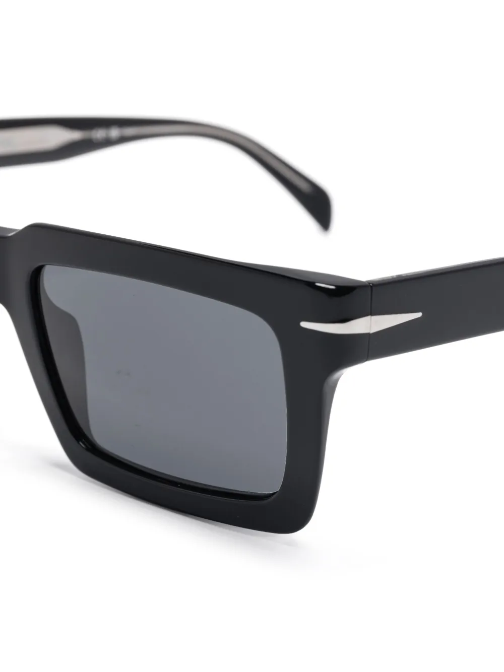 Eyewear by David Beckham Zonnebril met rechthoekig montuur Zwart