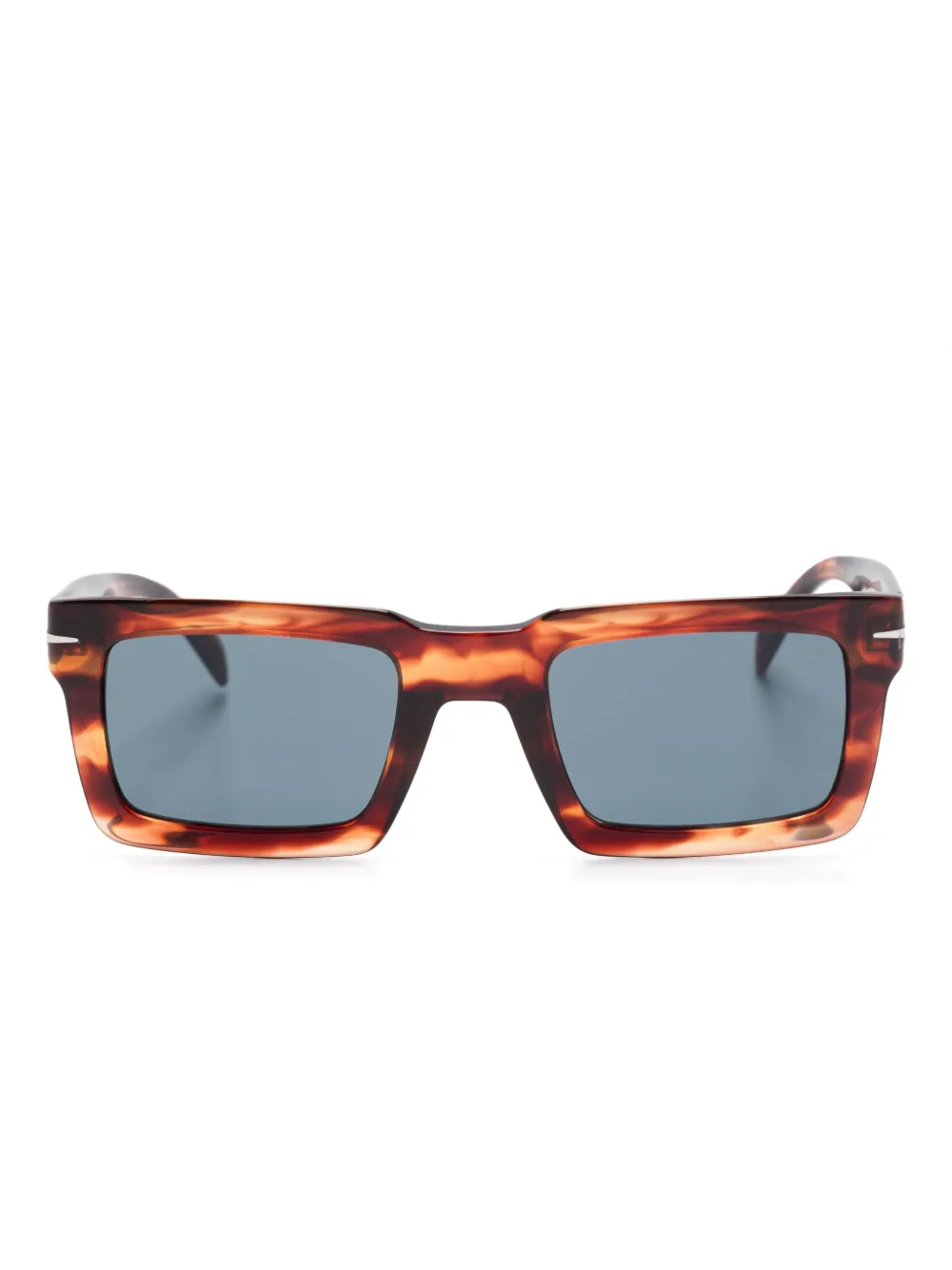 Eyewear by David Beckham スクエアフレーム サングラス - ブラウン Eyewear by David Beckham スクエアフレーム サングラス - ブラウン