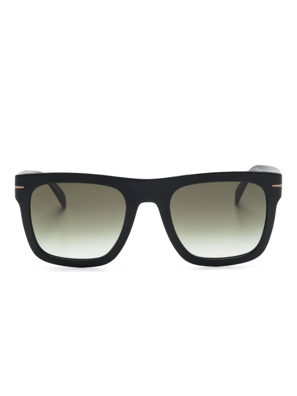 Eyewear by David Beckham フラットトップ サングラス - ブラック Eyewear by David Beckham フラットトップ サングラス - ブラック