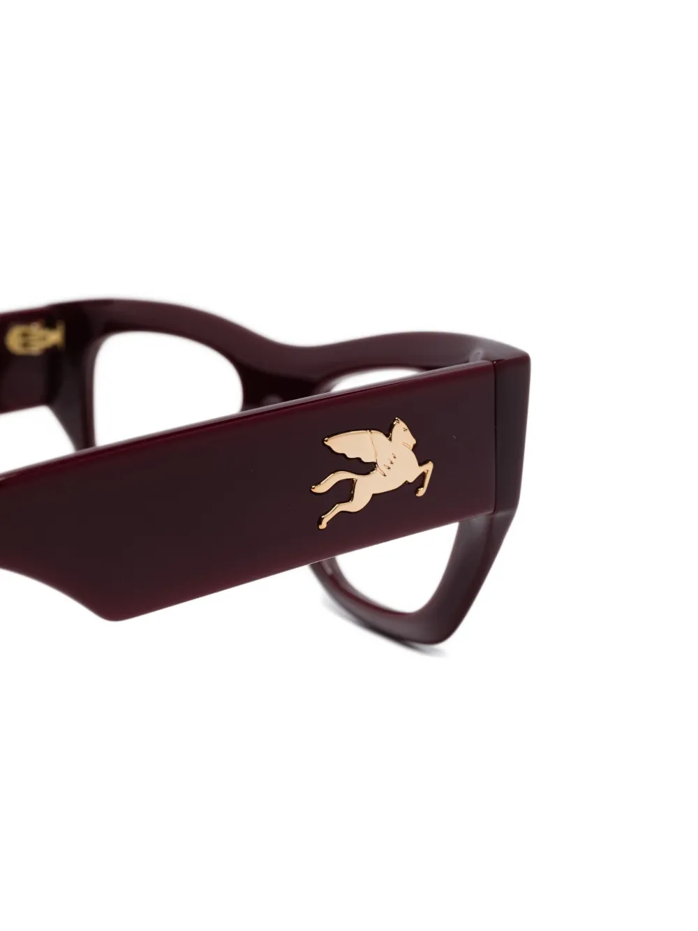 ETRO Pegaso montuur met geometrische print Rood