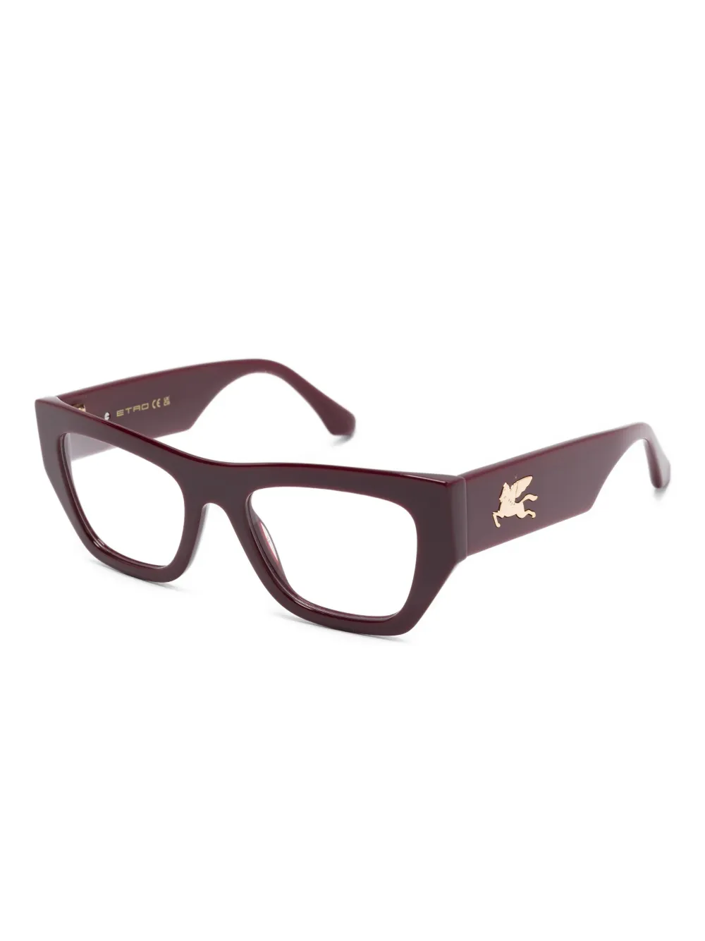 ETRO Pegaso montuur met geometrische print Rood