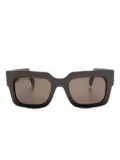 ETRO pegaso-logo square sunglasses - Brown