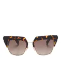 ETRO Etroclub tortoiseshell geometric sunglasses - Brown
