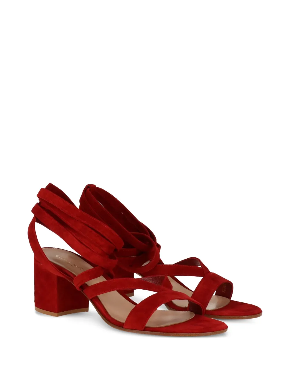Gianvito Rossi Janis lace-up block-heel sandals | Heeled Sandals | Image 2
