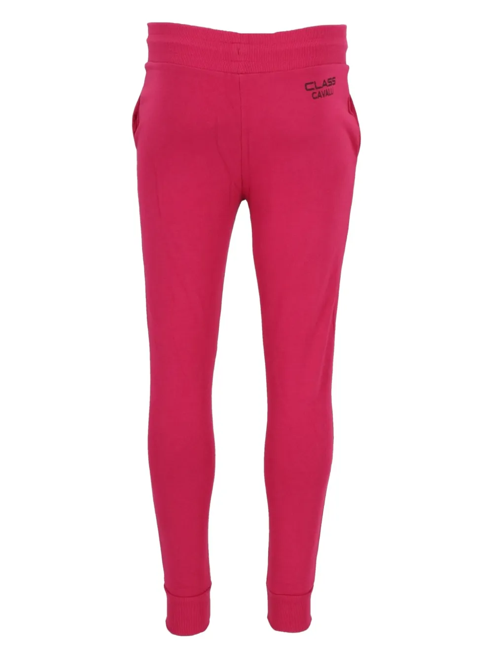 Cavalli Class cotton track pants - Roze