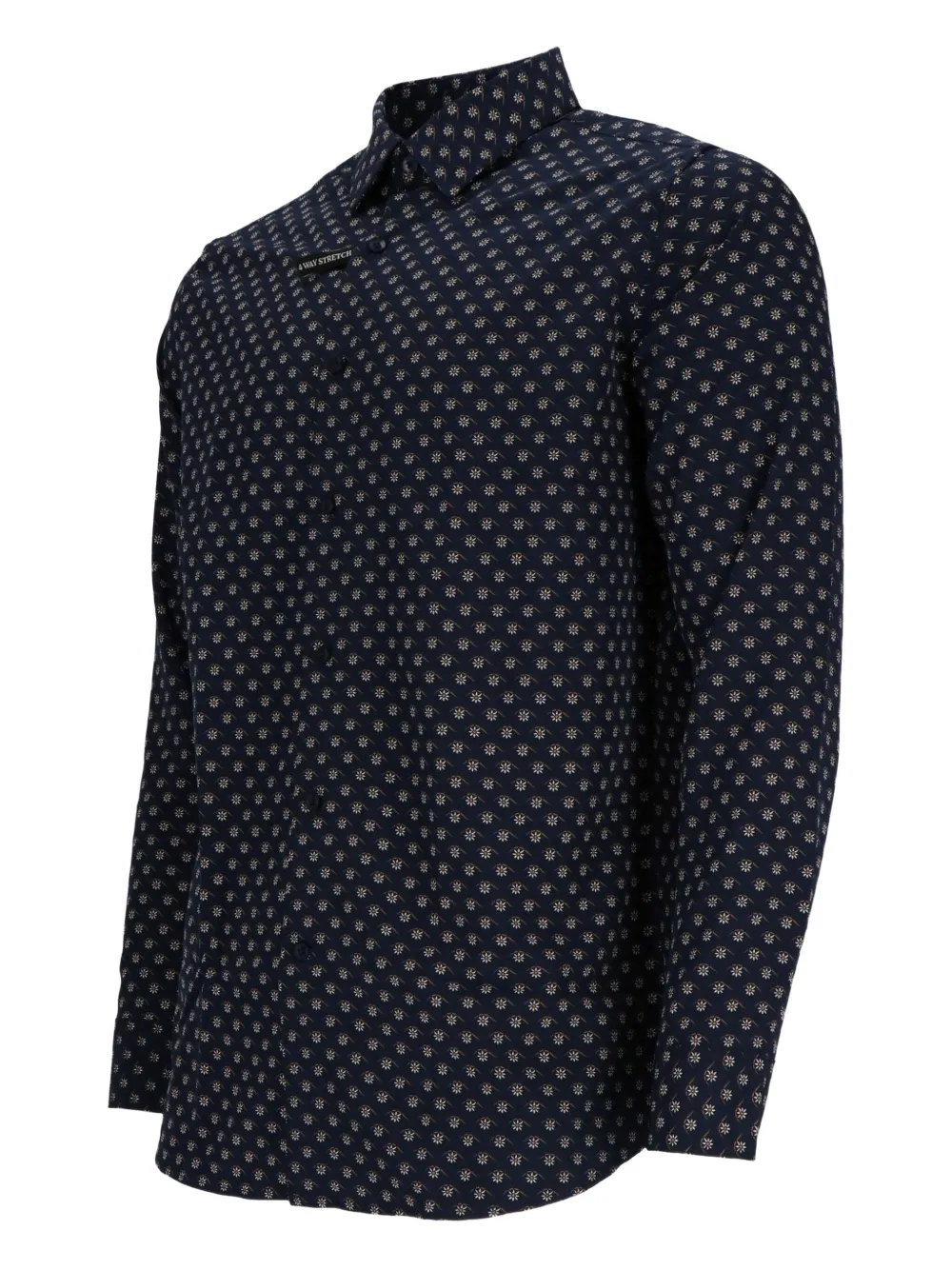 Scotch & Soda floral-print shirt Zwart