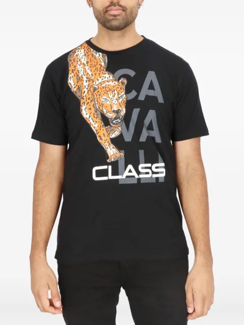 Cavalli Class graphic-print T-shirt