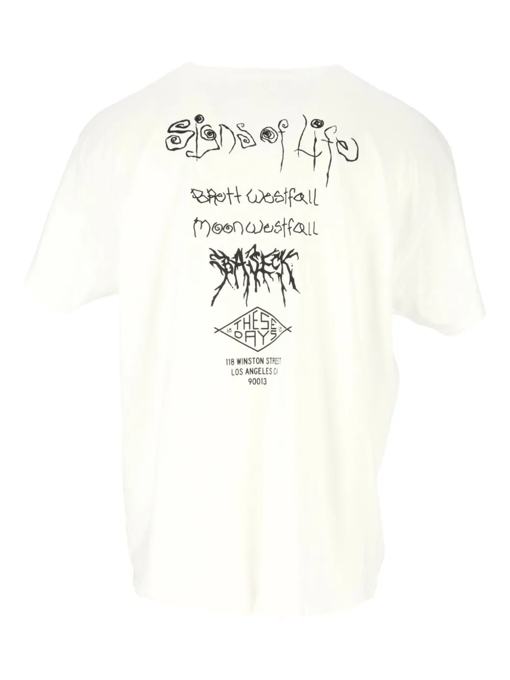 WESTFALL Signs of Life Pizza-nista T-shirt Wit