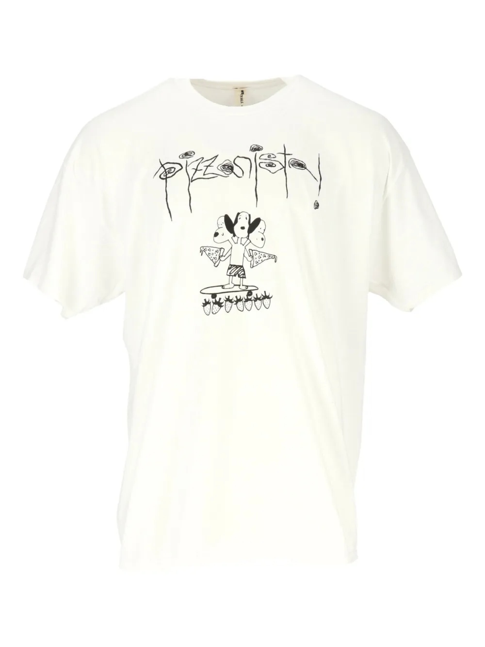 WESTFALL Signs of Life Pizza-nista T-shirt - Wit