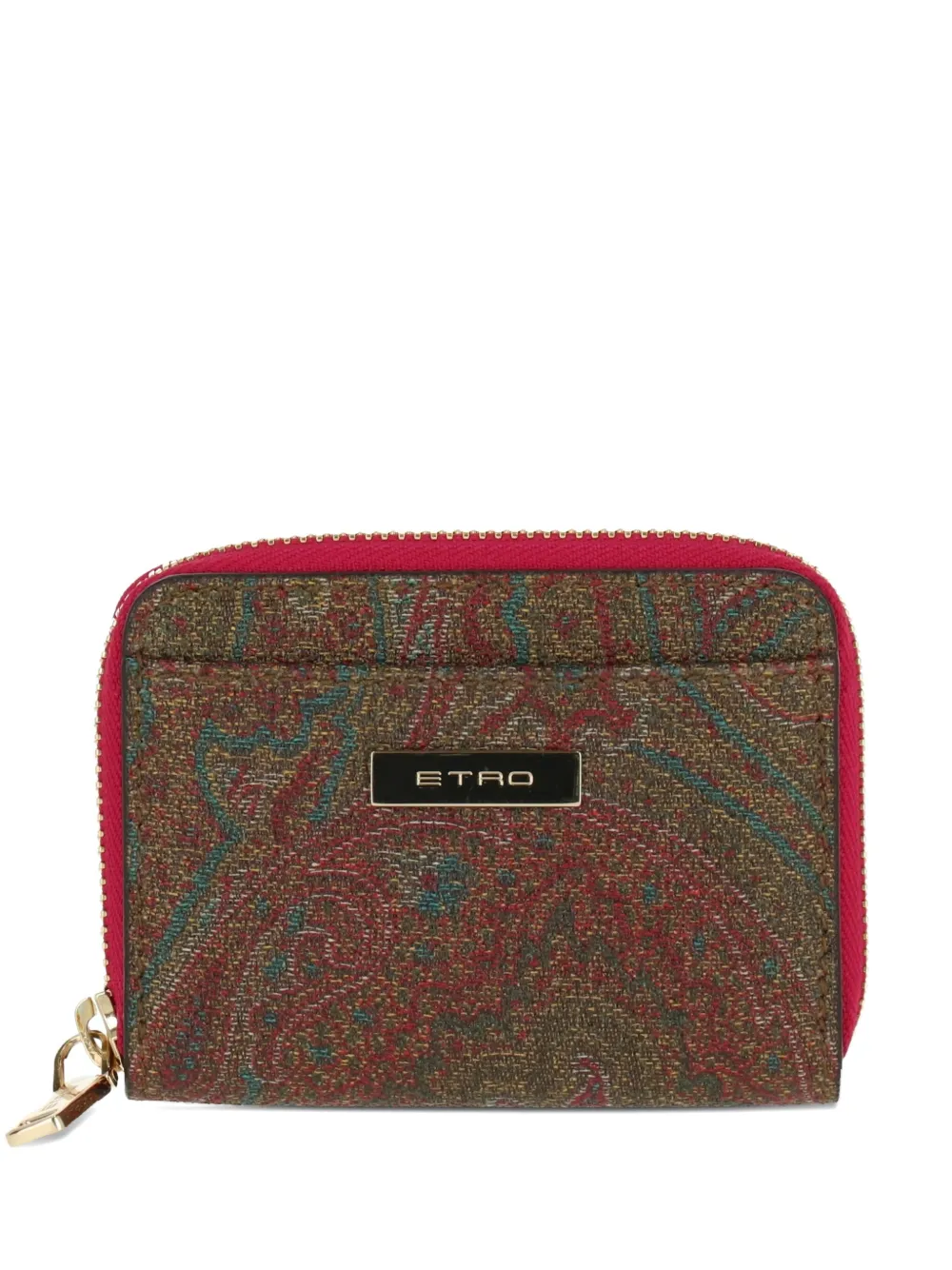 ETRO paisley zip-around wallet - ブラウン ETRO paisley zip-around wallet - ブラウン