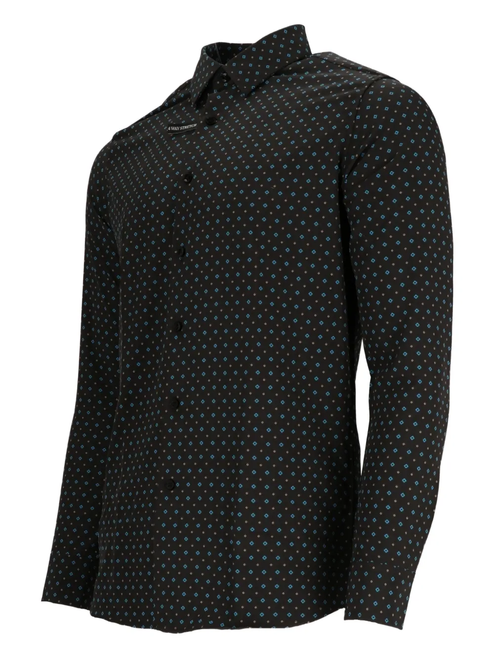 Scotch & Soda geometric-print shirt Zwart