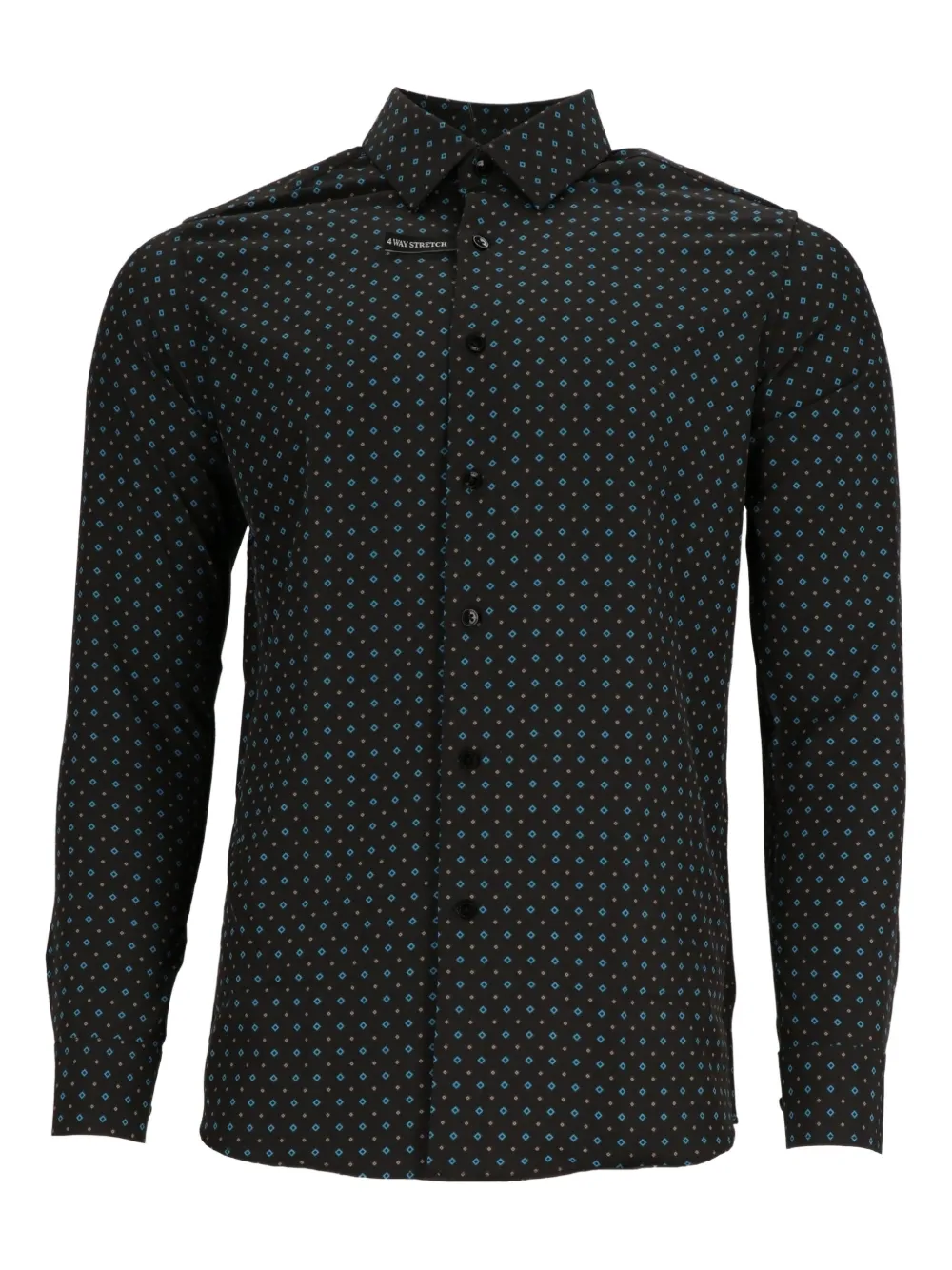 Scotch & Soda geometric-print shirt Zwart