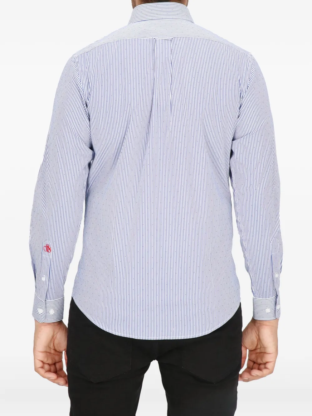 Scotch & Soda pinstripe cotton shirt Wit