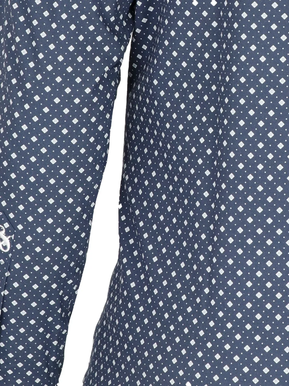 Scotch & Soda Overhemd met diamantvormig patroon Blauw