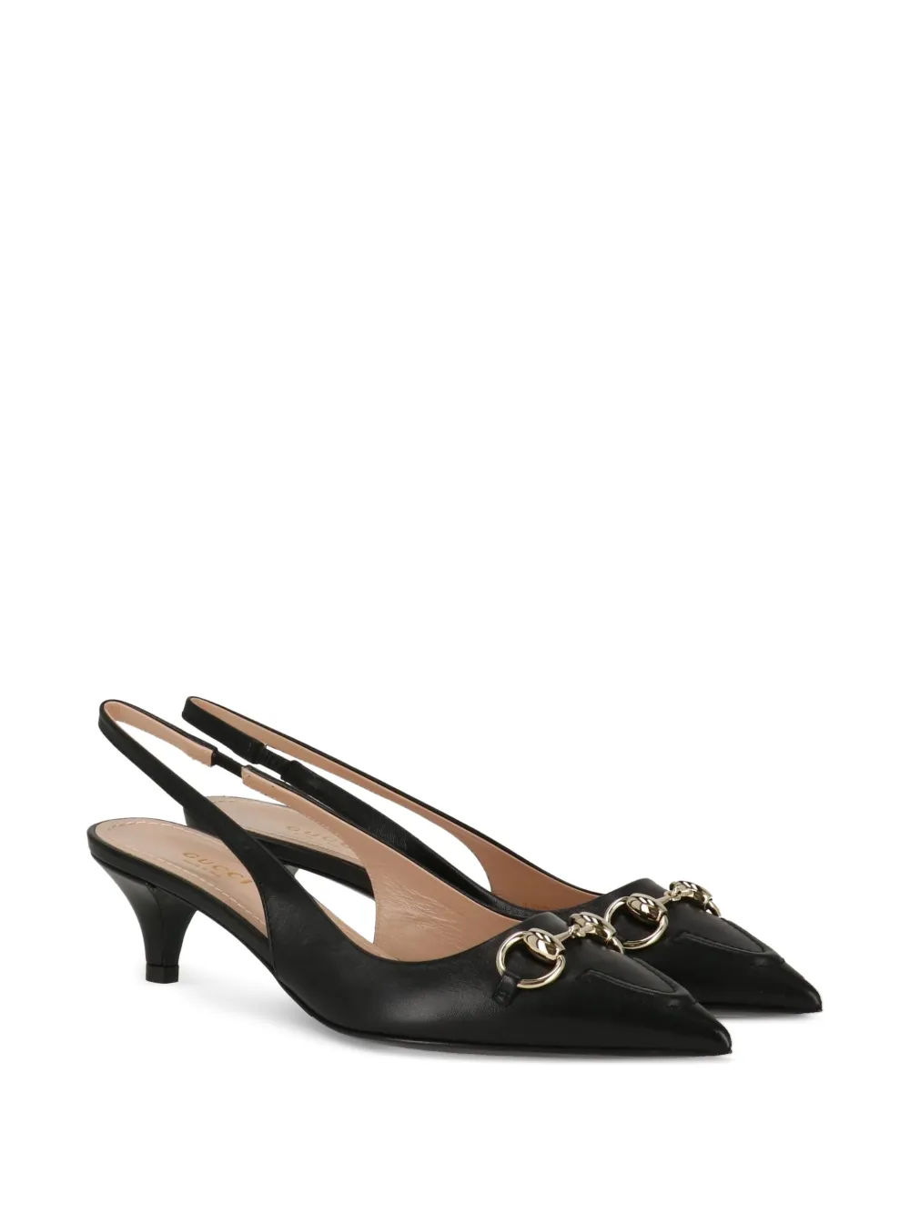 Gucci Horsebit slingback pumps Black