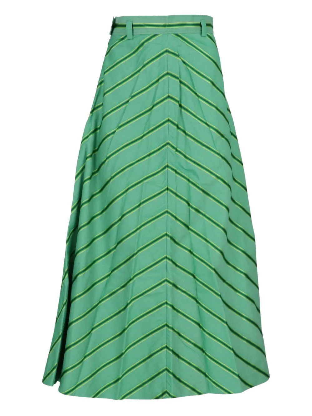 ETRO Gestreepte midi-rok Groen