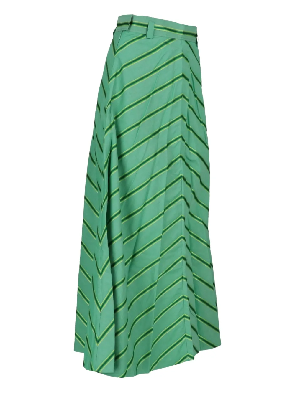 ETRO Gestreepte midi-rok Groen