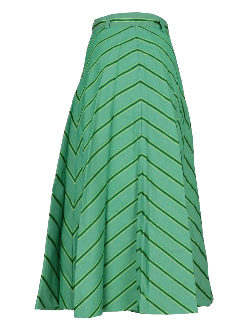 ETRO Gestreepte midi-rok - Groen