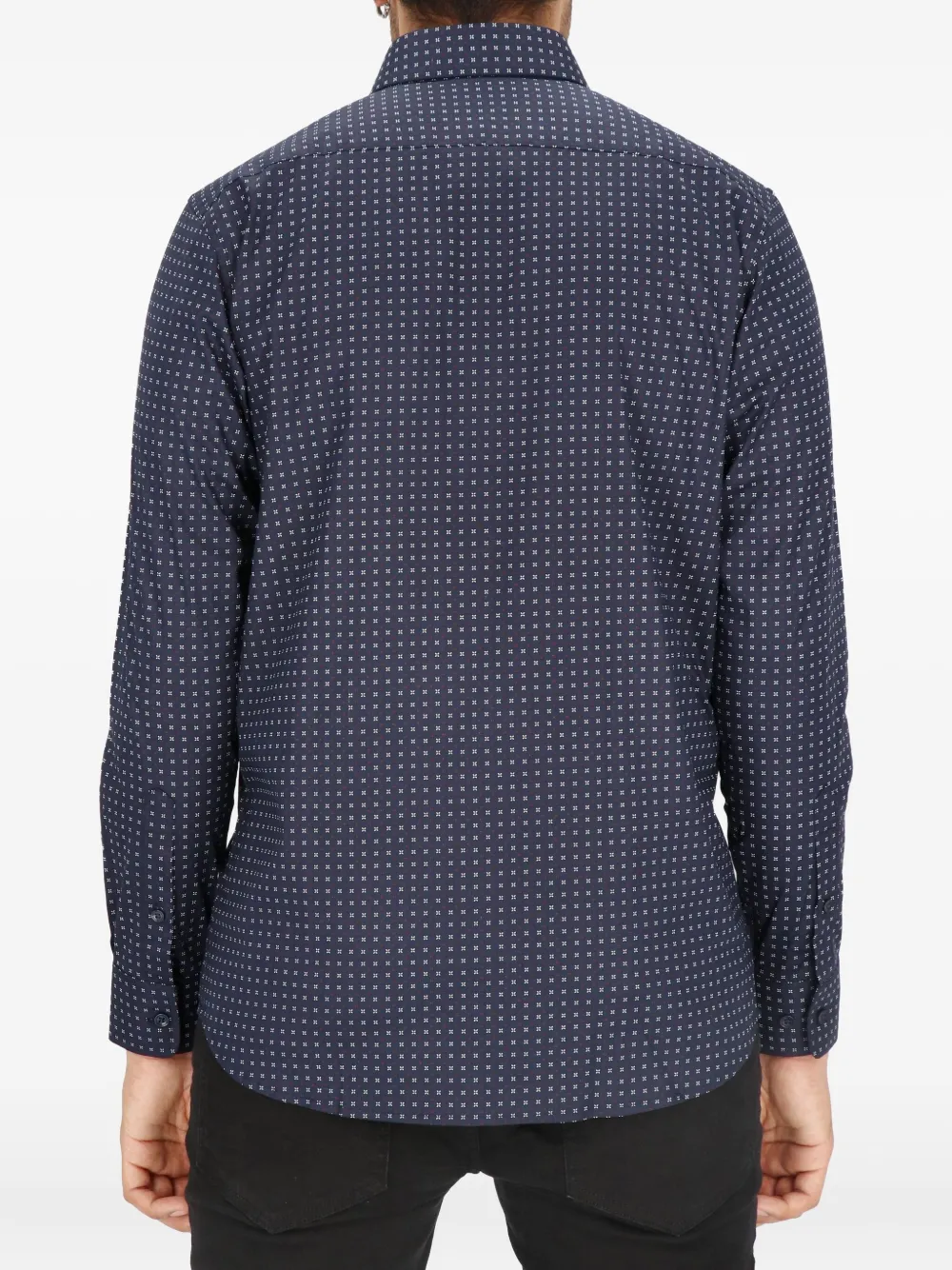Scotch & Soda Overhemd met micro-patroon Blauw