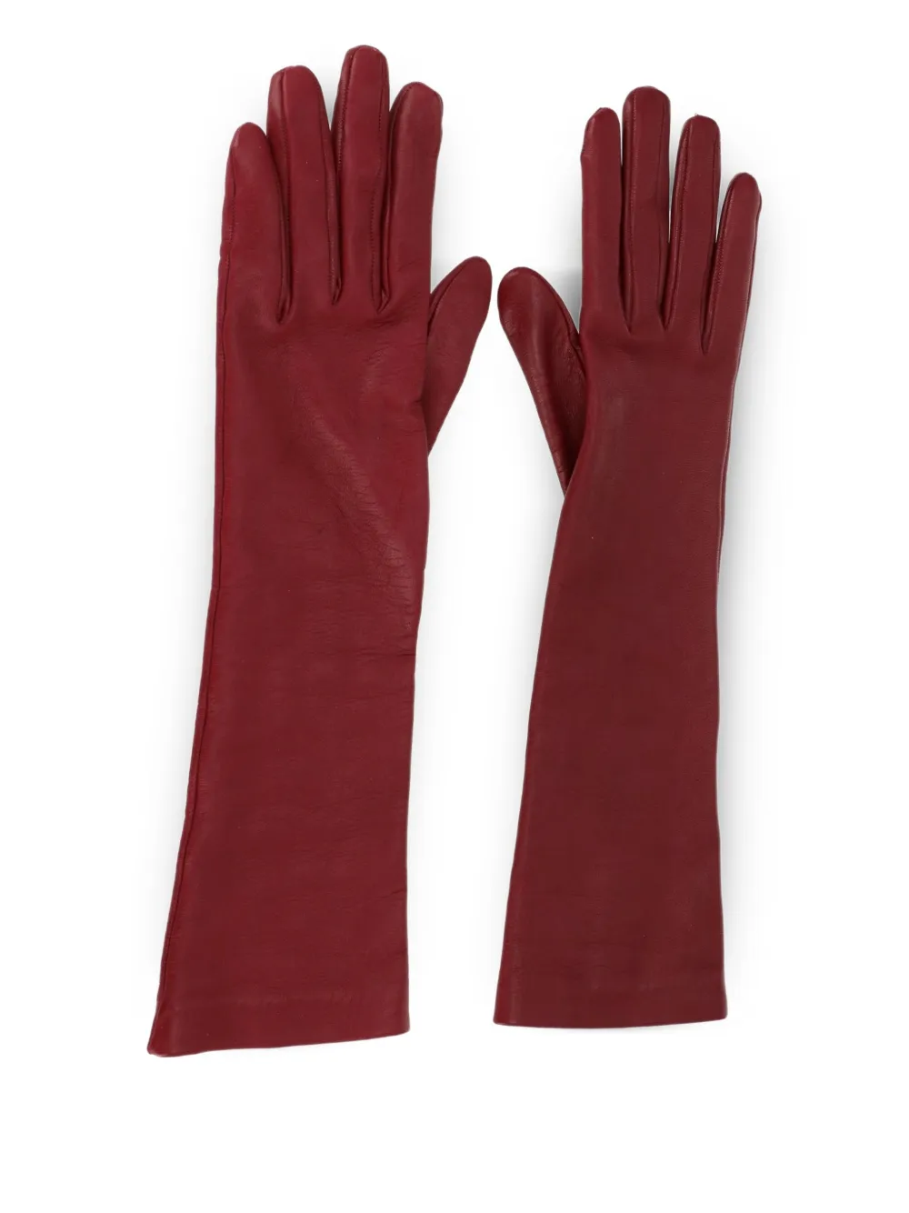 Gianvito Rossi leather gloves - Rosso