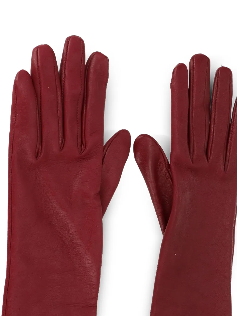 Gianvito Rossi leather gloves - Rood
