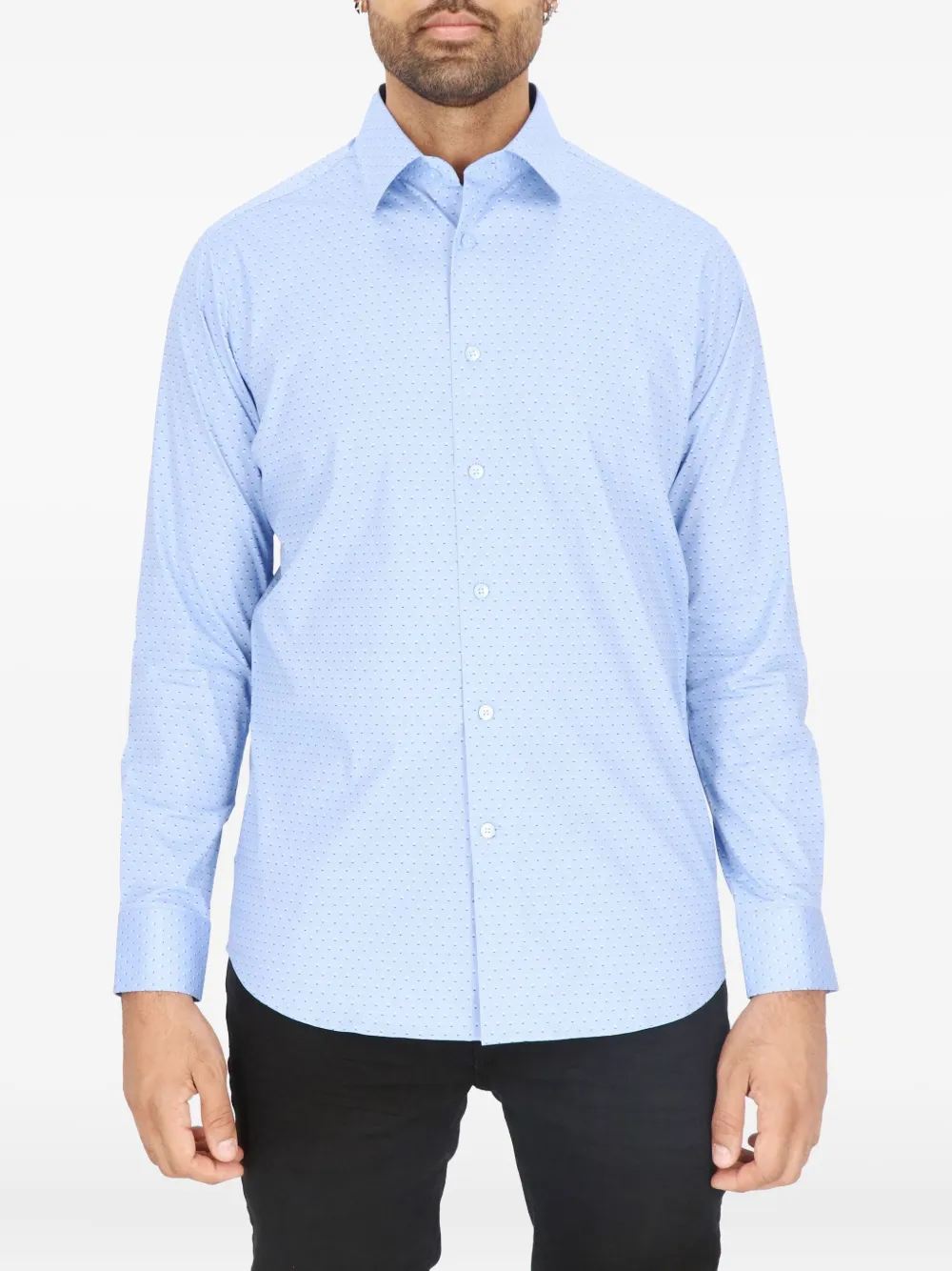 Scotch & Soda point-pattern shirt Blauw